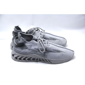 Akademiks Fit 3.0 Shoes Boys Youth Size 7 Gray Knit Jogger Sneakers Low Top